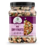 Earthy Eats Premium Mix Dry Fruits 1kg | Fit for Fasting | Healthy Snacks Mixed Nuts Contain Almonds, Cashews, Dates, Green Raisins, Amla and Many more | Superfood Nut Mix for Daily Energy & Snacking