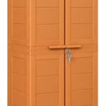 Cello Novelty Big Bookshelf, Sandalwood Brown | 2 Dustproof Doors | Space Saving Cupboard | Plastic Book Shelf | Multipurpose Book Shelf for Home, Office | Book Organizer for Library