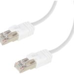 Amazon Basics Cat 7 Ethernet Cable, RJ45 LAN Patch Cable, 10 Gigabit High-Speed Internet Network Cable for Security Camera, Router, Modem, Gaming & PC, 25 Feet (7.62 m), White