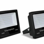 Crompton Gleam NXT 100W LED Flood Light | Cool Day Light, Pack of 2
