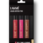 Lakme Liquid Lipstick Trio- All Day Looks, Forever Matte, Pack of 3, Light-weight, 16.8 ml