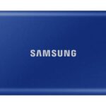 Samsung T7 1TB, Portable SSD, up to 1050MB/s, USB 3.2 Gen2, for Photography, Gaming, Students & Professionals, External Solid State Drive (MU-PC1T0H), Blue