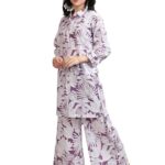 Vishudh Women’s Co-ord Set | Trendy Matching Set for Casual & Chic Looks | Stylish Top & Bottom Co-ord for Women