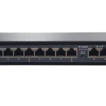 EVteQ 10 Ports Fast Ethernet with 8 PoE Ports (10/100 Mbps) & 2 Uplink Ports (10/100Base) POE Switch | Max. 30W Output of Single PoE Port EV-08F-2U