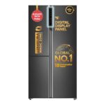 Haier Smart Choice 598 L 3 Star Frost Free Expert Inverter 3-Door Side by Side Refrigerator (HRT-683GK, Graphite Black, Magic Convertible, Deo Fresh Technology, 2026 Model)