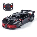 Amazon Brand – Jam & Honey Remote Control Car for Kids | High-Speed RC Car | Rechargeable Lithium Battery | Type-C Charging | LED Headlights | Drift Function | Black & Red