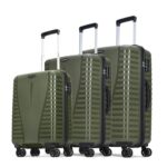 Aristocrat Airpro Set of 3 (Cabin+Medium+Large) Trolley Bags, Ivy Green