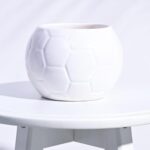 UGAOO Football Ceramic Pot (White)
