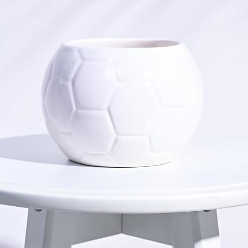 UGAOO Football Ceramic Pot (White)