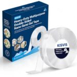 KISVIS Multipurpose Double Sided Tape Heavy Duty – Adhesive Silicone Tape, Heat Resistant, Multi-Functional, Removable, Washable, Reusable Anti-Slip Gel Nano Grip Tape- 3 Meter