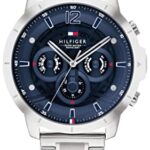 Tommy Hilfiger Quartz Multifunction Blue Dial Stainless Steel Strap Watch for Men-NETH1710492