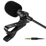 INEFABLE Dynamic Lapel Collar Mic Voice Recording Filter Microphone for Singing YouTube Smartphones – Black (Pack of 1)