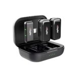 Digitek DWM 120 Wireless Microphone System, 2.4GHz Mic, Noise Reduction, 50m Range, 4.5Hr Battery, for iPhone & Android Smartphones, for Vlogging, Streaming & Interviews