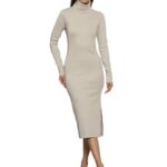 Calvin Klein Cotton Bodycon Below The Knee Dress