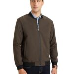 Symbol Premium Mens Smart Casual Fully Lined Mild Winter Polyester Blend Standard Length Jacket (Regular Fit) (SP-M-S24-JK-100_Brown_M)