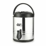 Prabha Splash Travel Jug Thermo Star Premium Stainless Steel Insulated Water Jug with Pull-Tap Dispenser | Double-Walled Hot & Cold Beverage Camplite with Portable Carrying Handle (20 Liter)