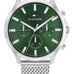 Tommy Hilfiger Green Dial Round Shaped Casual Men Watch_TH1710499W