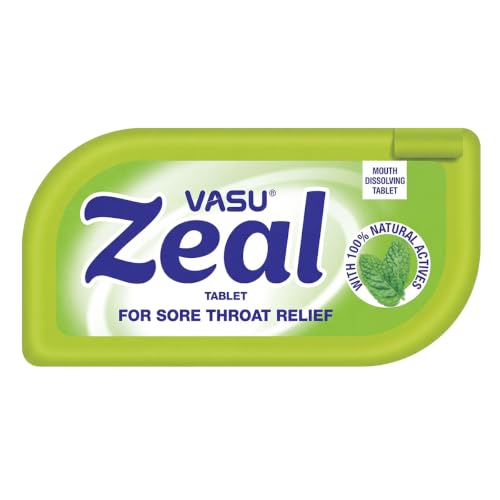 VASU Zeal Ayurvedic Mouth Dissolving Tablet, 50 N | Cough Relief, Throat Soothing & Mouth Freshener