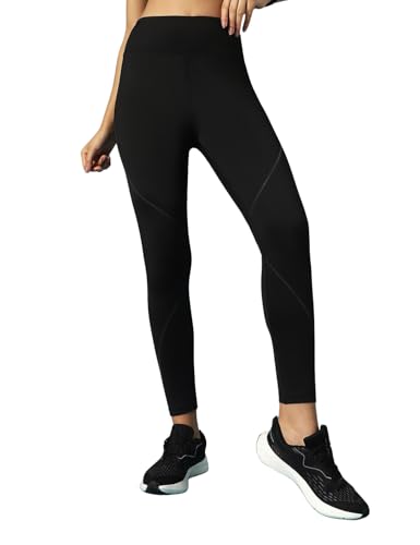 PUMP’D, Activewear Leggings, Slim Fit,Black Hole, L