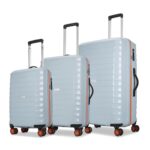 Aristocrat Altitude Set of 3 (Cabin+Medium+Large) Trolley Bags, Surf Spray