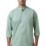 Van Heusen Men’s Regular Fit Shirt (VHSFFCUBE90249_Green
