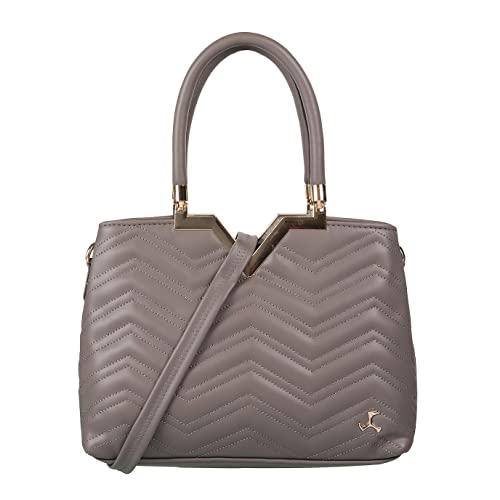 Mochi Women Grey Zip Top Sling Bag (66-7651)