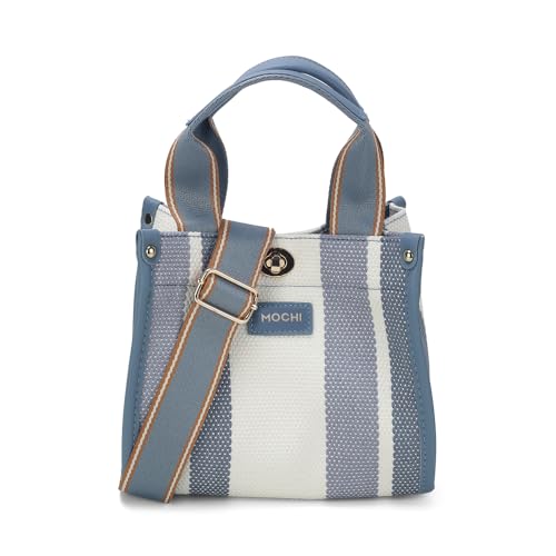 Mochi Stylish Premium Blue Sling with Applique branding and Lock Closure Closure, Premium Branded lining, Perfect for Casual Use(66-520)