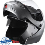 STUDDS Ninja 3G Double Visor Motorbike Helmet(Silver Grey)