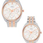 French Connection Analog Silver Dial Couple’s Watch| Pair Watch|-FCN0113RTM