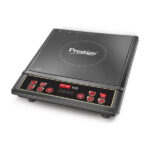 Prestige 1200 W Induction Cooktop Push Button(Black, 41055 Bliss |Indian Menu Options|Anti-Magnetic Wall|Timer With User Pre-Set)