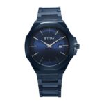 Titan Classic Slim Quartz Analog with Date Blue Dial Stainless Steel Strap Watch for Men-90167QM01