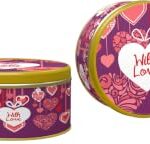 CookieMan Assorted Cookies Gift Pack 300 Gram Tin|”With Love” Gift For Special Occasions, Premium Assortment Of Choco Chip, Mocha & More|Perfect For Gifting (Pack of 2)