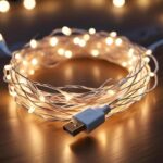 Lexton 10 m Led Copper String Light | USB Sourced | Warm White | for Indoor & Outdoor Decorations, Diwali, Christmas, Wedding, Party, Lawn | Pack of 8