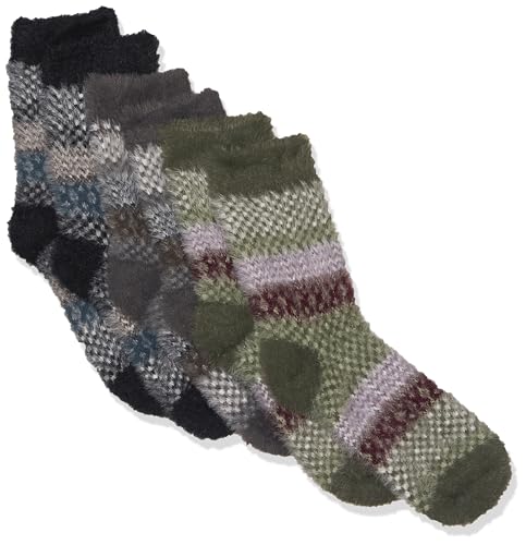 Fort Collins Women’s Socks, SCH001-AL2, Olive/Black/Grey, Free Size