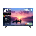 PHILIPS Frameless 108 cm (43 inch) Full HD LED Smart Google TV with Voice Control Remote Dolby Audio Ultra-Narrow Bezel Eye Care 24W Sound Output HDR10 Wider Colour Gamut 8 GB Storage Energy Saving(43PFT6130/94)