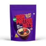 Yogabar 26g High Protein Oats 250 g, Pack of 1, Dark Chocolate – Breakfast Cereal with Wholegrains, 26% Protein & No added sugar