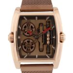 French Connection Barrel Brown Tonneau Dial Mens Analogue Watch FCM02BRM