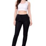 Shiv Textiles Women’s Polyester Solid Trackpant (Pack of 3 Track Pant) (BL-Pack-L) Black