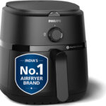 PHILIPS NA120/00 with uses up to 90% less fat, 1500W, with Rapid Air Technology Air Fryer(4.2 L)
