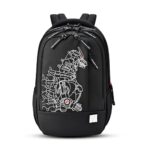 Gear Fiction 1 4 Compartment Backpack 19″/40L Large Water Resistant School Bag/Casual 4 Compartment Backpack/Daypack/Kids Bag for Boys/Girls (Black-Red)
