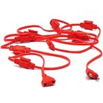 Gilary Jointer Wire for LED/Rice Lights Ladi 10 Female Sockets Celebrations Connector Do Festival Light Diwali Decoration Easily for Your Home (2Meter Jointer Color May Very) (Set Of 1)