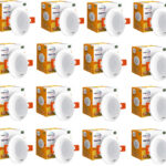 Wipro Garnet 3W LED Mini Downlight, Pack of 16 Recessed Ceiling Light Ceiling Lamp(White)