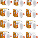 Wipro Garnet 3W LED Mini Downlight, Pack of 12 Recessed Ceiling Light Ceiling Lamp(White)