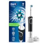 Oral-B Vitality Rechargeable Rotating Electric Toothbrush for Adults | 2 Brushing Modes (Daily & Sensitive) | 2-Min Timer with Quadpacer | 2-Year Warranty & IPX7 Water Resistant | Round Brush Head (Black)