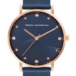 French Connection Blue Dial Analog Watch for Women -FCC01UM