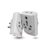 Sturlite Konvert Multiplug| 6-16 Amp| 2-Pin & 3-Pin Socket| Universal AC Travel Adapter| Premium Polycarbonate Body Socket| Compact Converter Plug for Travel, Home & Office Use – Pack of 1