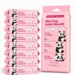 FEXMY Wet Wipes for Baby Skin with Aloe Vera | 64 Pcs, 8 Packs × 8 Wipes | Paraben Free, Fragrance Free, pH Balanced, Dermatologically Safe, Baby Wipes Combo | Travel Size