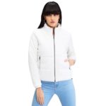 Spykar White Full Sleeves Solid Jacket for Women (Size: L)-WJKHW2BD003-White