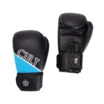 Cult Premium Leather Boxing Gloves for Men & Women – 8 Oz High-Density PU Padding, Wrist Support & Antimicrobial Lining – Ideal for Boxing, Kickboxing, Muay Thai & MMA – Grey