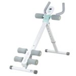 leikefitness Height Adjustable Ab Trainer Abdominal Whole Body Workout Machine Waist Cruncher Core Toner, Leg, Thighs, Buttocks Shaper with LCD Monitor AB9300(Green)